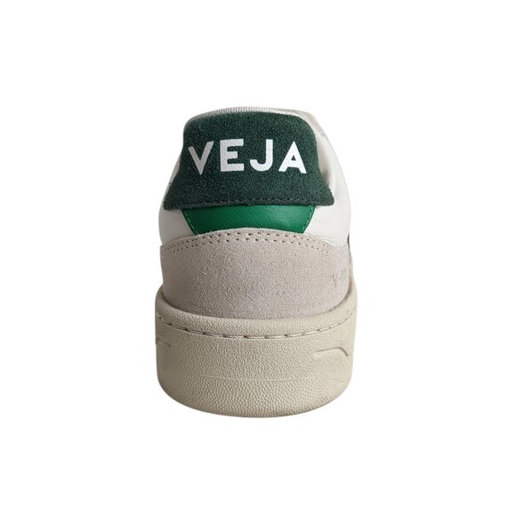 VEJA V90 Leather Sneakers in White/Cyprus Green Men's Size 45 EU 11.5 US - Picture 4 of 10